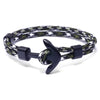 Alloy Anchor Men's Bracelet With Geometric Pattern And Weaving Design