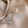 Alloy Ancient Style Elegant Bamboo Brooch For Women With Electroplating And Tassel Pendant