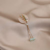 Alloy Ancient Style Elegant Bamboo Brooch For Women With Electroplating And Tassel Pendant