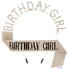 Alloy And Cloth Birthday Crown Hairband And Shoulder Belt Semimanual Semimechanical Process