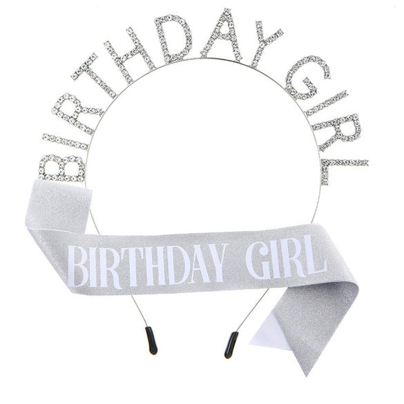 Alloy And Cloth Birthday Crown Hairband And Shoulder Belt Semimanual Semimechanical Process