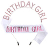 Alloy And Cloth Birthday Crown Hairband And Shoulder Belt Semimanual Semimechanical Process