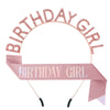 Alloy And Cloth Birthday Crown Hairband And Shoulder Belt Semimanual Semimechanical Process