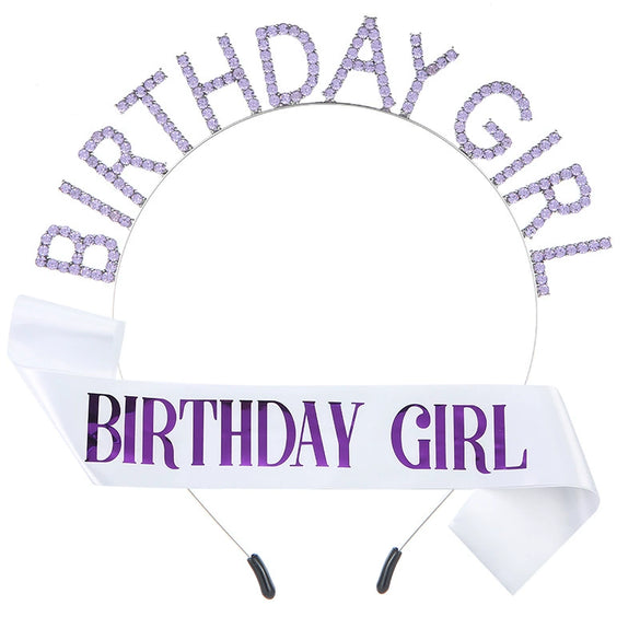 Alloy And Cloth Birthday Crown Hairband And Shoulder Belt Semimanual Semimechanical Process