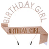 Alloy And Cloth Birthday Crown Hairband And Shoulder Belt Semimanual Semimechanical Process