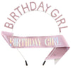 Alloy And Cloth Birthday Crown Hairband And Shoulder Belt Semimanual Semimechanical Process