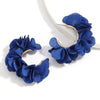 Alloy And Cloth Flower Cshaped Earrings For Women Fashion Style
