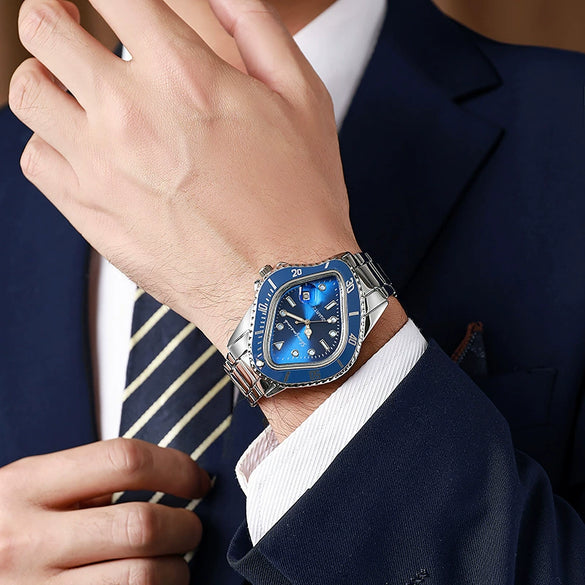 Alloy And Fine Steel Twisted Casual Waterproof Quartz Watch