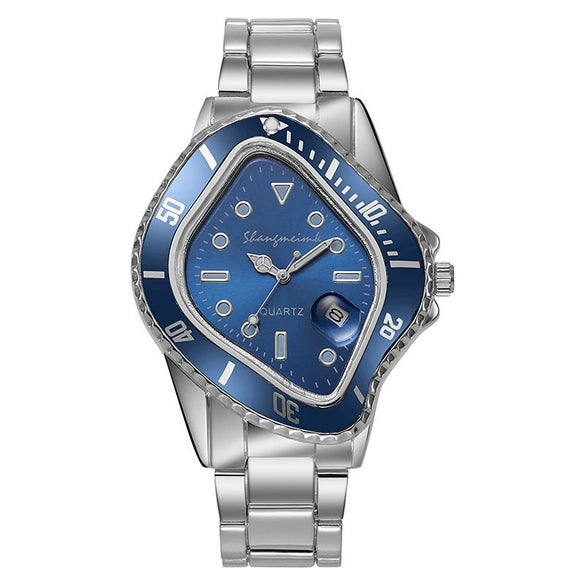 Alloy And Fine Steel Twisted Casual Waterproof Quartz Watch