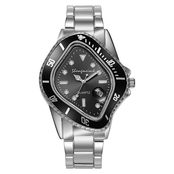 Alloy And Fine Steel Twisted Casual Waterproof Quartz Watch