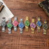 Alloy And Fine Steel Twisted Casual Waterproof Quartz Watch