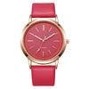 Alloy And Imitation Leather Fashion Women's Round Dial Quartz Watch