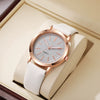 Alloy And Imitation Leather Fashion Women's Round Dial Quartz Watch