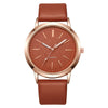 Alloy And Imitation Leather Fashion Women's Round Dial Quartz Watch