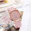 Alloy And Imitation Leather Fashion Women's Round Dial Quartz Watch