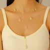 Alloy And Imitation Pearl Shell Chain With Sea Life Pendant Necklace And Bracelet Electroplated Ocean Style For Women