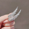 Alloy Angel Wings Feather Brooch Electroplated Natural Style Unisex Luxury Pin Suit Accessory