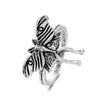 Alloy Animal Bat Butterfly Gothic Dark Fashion Punk Female Ring With Electroplating