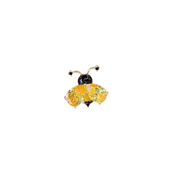 Alloy Animal Bee Brooch Electroplating Women's Highend Niche Design Suit Pin Accessories