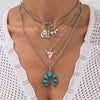 Alloy Animal Bull Head Pendant Clavicle Necklace With Electroplating