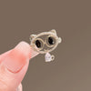 Alloy Animal Cat Shaped Electroplated Women's Brooch Accessories