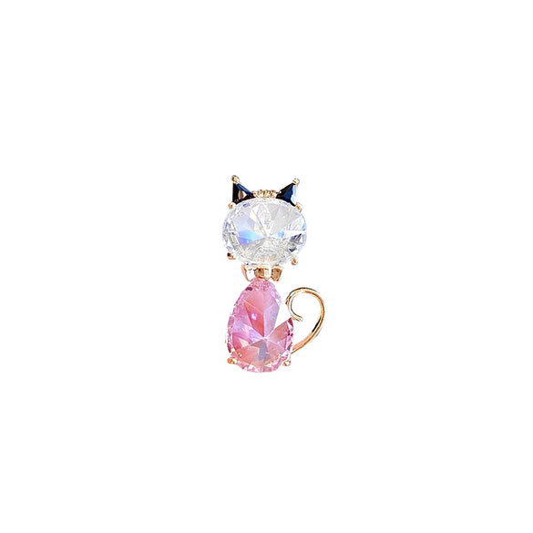 Alloy Animal Cat Women's Highend Exquisite Electroplated Brooch Collar Pin Accessories Suit Corsage Pin