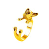 Alloy Animal Dachshund Fashion Ring With Electroplating Treatment