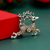 Alloy Animal Deer Diamond Brooch For Women