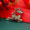Alloy Animal Deer Diamond Brooch For Women