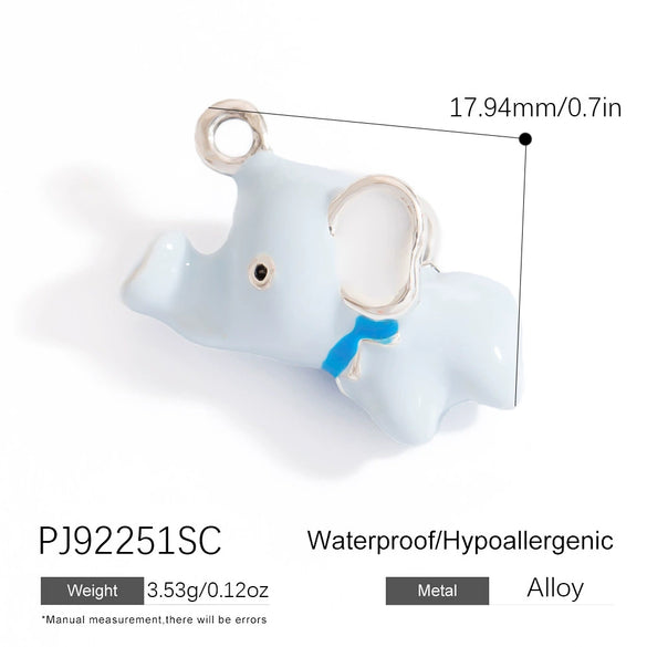 Alloy Animal Elephant Dolphin Pendant Jewelry Accessories Handmade With Electroplating Small Fresh And Cute Style