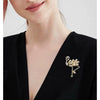 Alloy Animal Flamingo Original Design Electroplated Brooch Fashion Pin Coat Suit Corsage Accessories