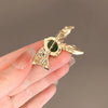 Alloy Animal Flower Shaped Electroplated Rabbit Brooch For Ladies