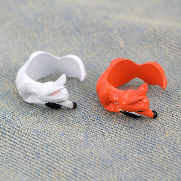 Alloy Animal Fox Ring With Electroplating Design