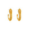 Alloy Animal Geometric Diamond Inlaid Retro Exaggerated Snake Earrings For Women