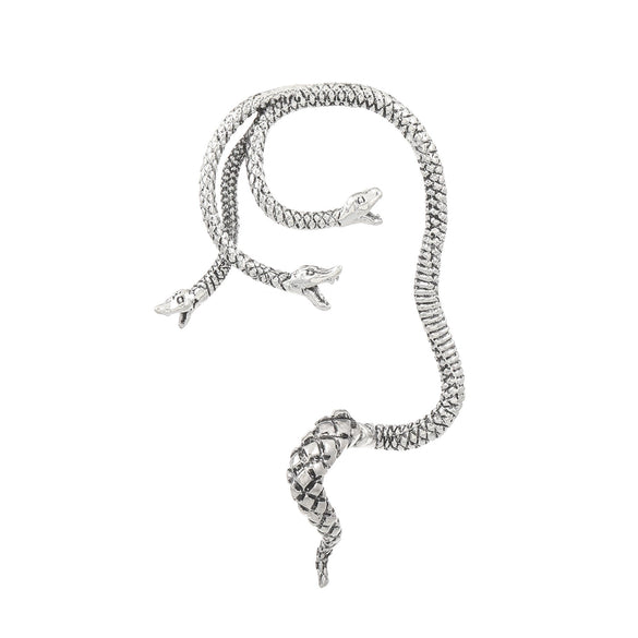 Alloy Animal Geometric Diamond Inlaid Retro Exaggerated Snake Earrings For Women