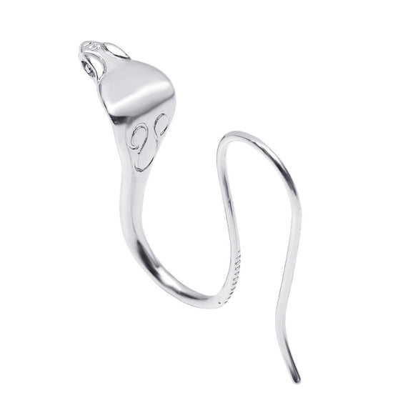 Alloy Animal Geometric Diamond Inlaid Retro Exaggerated Snake Earrings For Women