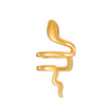 Alloy Animal Geometric Diamond Inlaid Retro Exaggerated Snake Earrings For Women