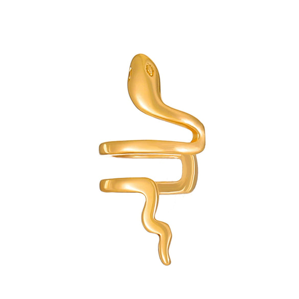 Alloy Animal Geometric Diamond Inlaid Retro Exaggerated Snake Earrings For Women