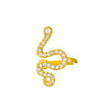 Alloy Animal Geometric Diamond Inlaid Retro Exaggerated Snake Earrings For Women