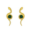 Alloy Animal Geometric Diamond Inlaid Retro Exaggerated Snake Earrings For Women