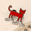 Alloy Animal Geometric Dripping Oil Brooch For Women