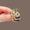 Alloy Animal Giant Panda Electroplated Women's Brooch Accessories