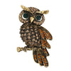 Alloy Animal Owl Fashion Brooch For Women With Electroplating