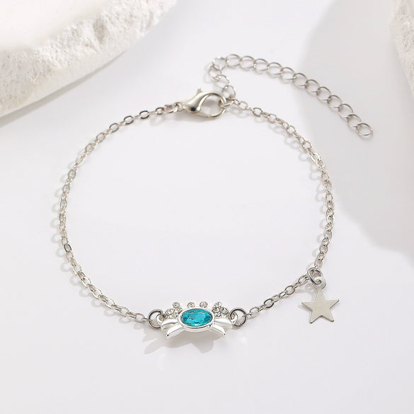 Alloy Animal Pattern Electroplated Women's Crab Bracelet Necklace