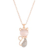 Alloy Animal Pattern Jewelry Set For Women With Diamond Design Including Earrings Necklace And Bracelet