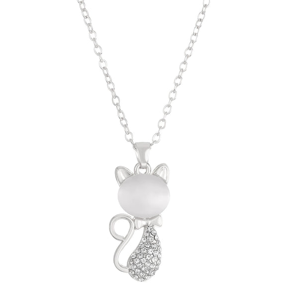 Alloy Animal Pattern Jewelry Set For Women With Diamond Design Including Earrings Necklace And Bracelet