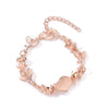 Alloy Animal Pattern Jewelry Set For Women With Diamond Design Including Earrings Necklace And Bracelet