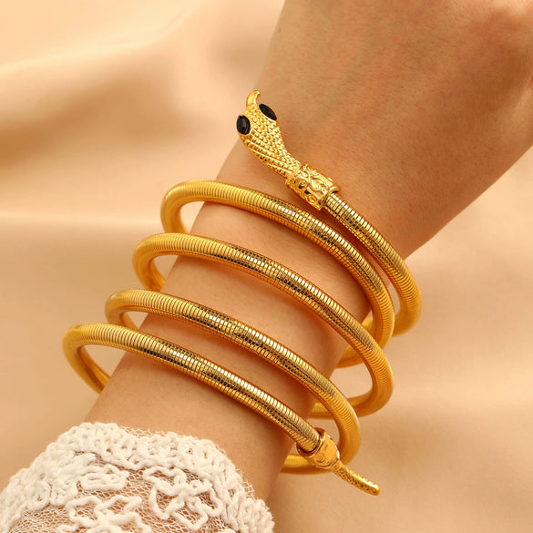 Alloy Animal Personality Snake Bracelet With Electroplating