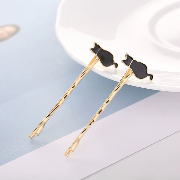 Alloy Animal Rabbit Penguin Hedgehog Electroplated Women's Word Clip Hairpin Trendy Headwear