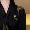 Alloy Animal Shape Electroplating Minimalist Women's Koi Pearl Brooch